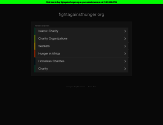 fightagainsthunger.org screenshot