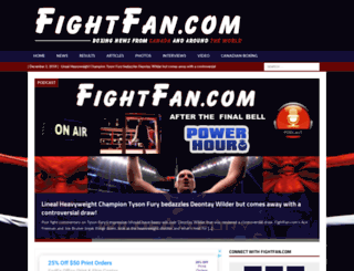 fightfan.com screenshot