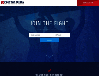 fightforreform.org screenshot