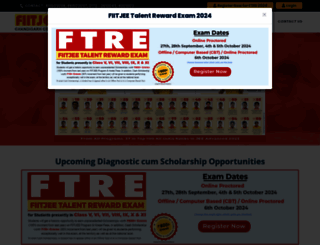 fiitjeechandigarh.com screenshot