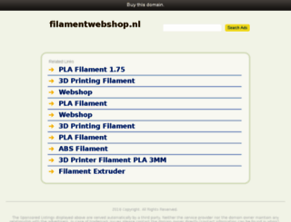 filamentwebshop.nl screenshot