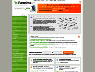 file-extensions.org screenshot