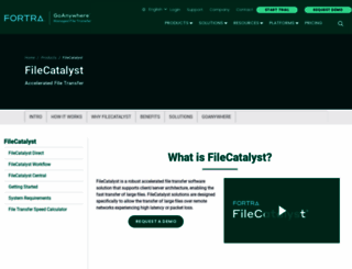 filecatalyst.com screenshot