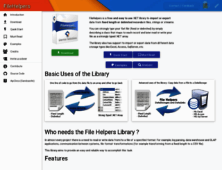 filehelpers.sourceforge.net screenshot