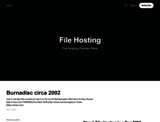 filehosting.com screenshot