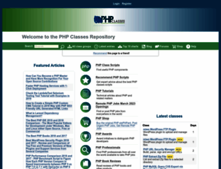 files.phpclasses.org screenshot