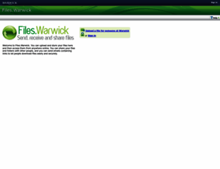 files.warwick.ac.uk screenshot
