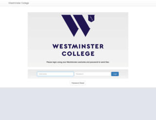 filesafe.westminstercollege.edu screenshot