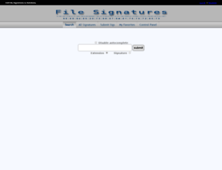 filesignatures.net screenshot
