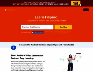 filipinopod101.com screenshot