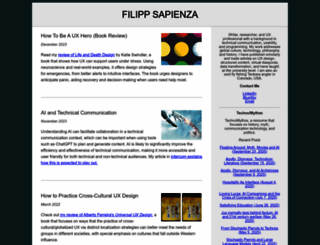 filippsapienza.com screenshot