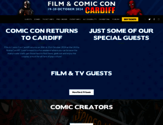 filmandcomicconcardiff.com screenshot