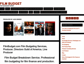 filmbudget.com screenshot