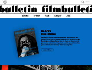 filmbulletin.ch screenshot
