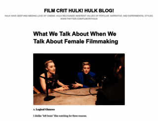 filmcrithulk.blog screenshot