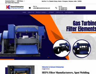 filtermachinesindia.com screenshot