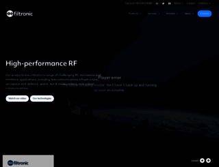filtronic.co.uk screenshot