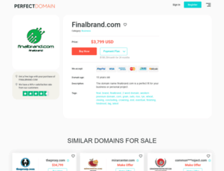 finalbrand.com screenshot