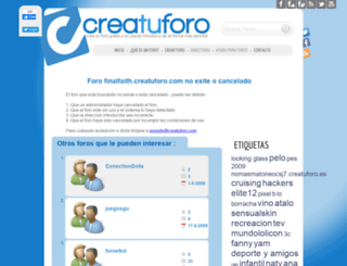 finalfaith.creatuforo.com screenshot
