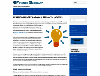 finance-glossary.com screenshot