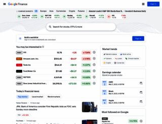finance.google.ca screenshot