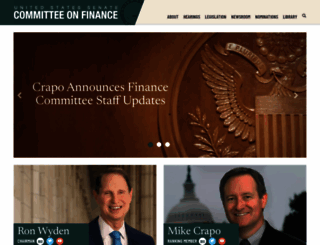 finance.senate.gov screenshot