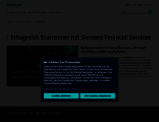 finance.siemens.de screenshot
