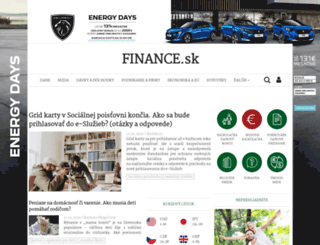 finance.sk screenshot