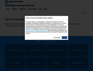 finances.worldbank.org screenshot
