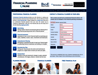 financial-planning-online.co.za screenshot
