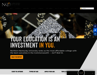 financialaid.nku.edu screenshot
