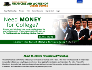 financialaidscholarshipworkshop.com screenshot