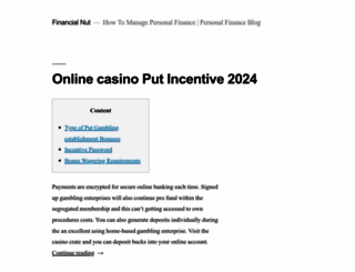 financialnut.com screenshot
