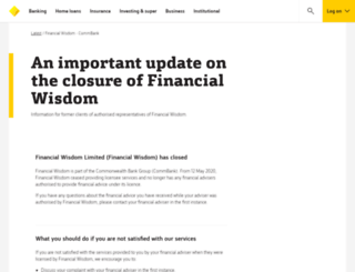 financialwisdom.com.au screenshot