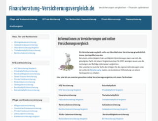 finanzberatung-versicherungsvergleiche.de screenshot