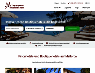 fincahotels.com screenshot