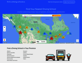 find-a-driving-school.ca screenshot