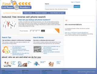 find-cellphonenumbers.com screenshot