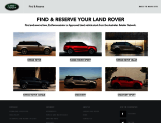 find.landrover.com.au screenshot
