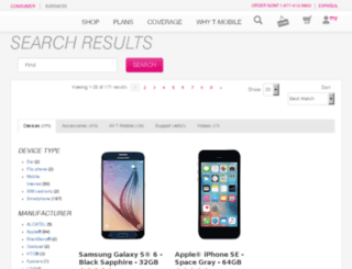 find.t-mobile.com screenshot