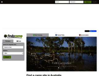 findacamp.com.au screenshot