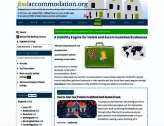 findaccommodation.org screenshot