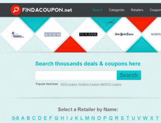 findacoupon.net screenshot