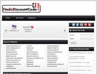 findadiscountcode.com screenshot