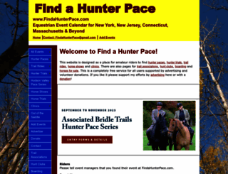 findahunterpace.com screenshot