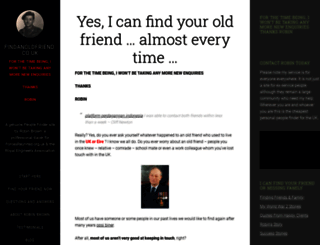 findanoldfriend.co.uk screenshot