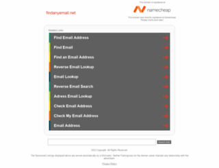 findanyemail.net screenshot
