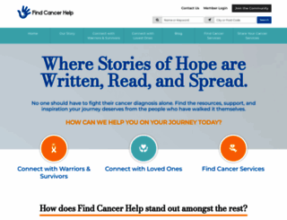 findcancerhelp.org screenshot