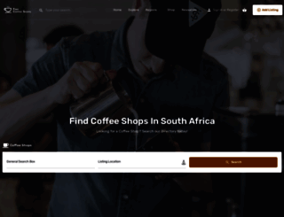 findcoffeeshops.co.za screenshot