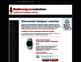 finddesignerwatches.co.uk screenshot